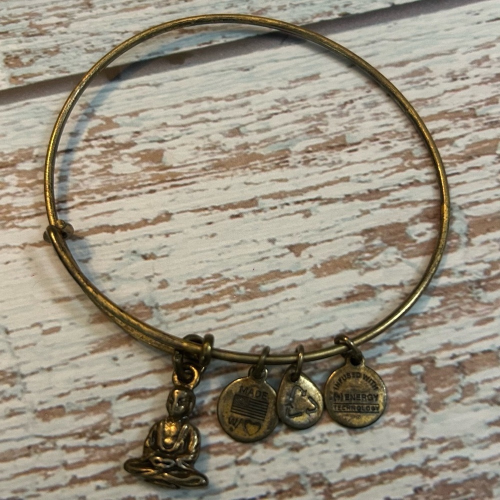 Alex and Ani Buddha Charm Bangle Bracelet
